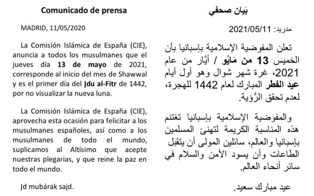 Información Eid 1442/2021