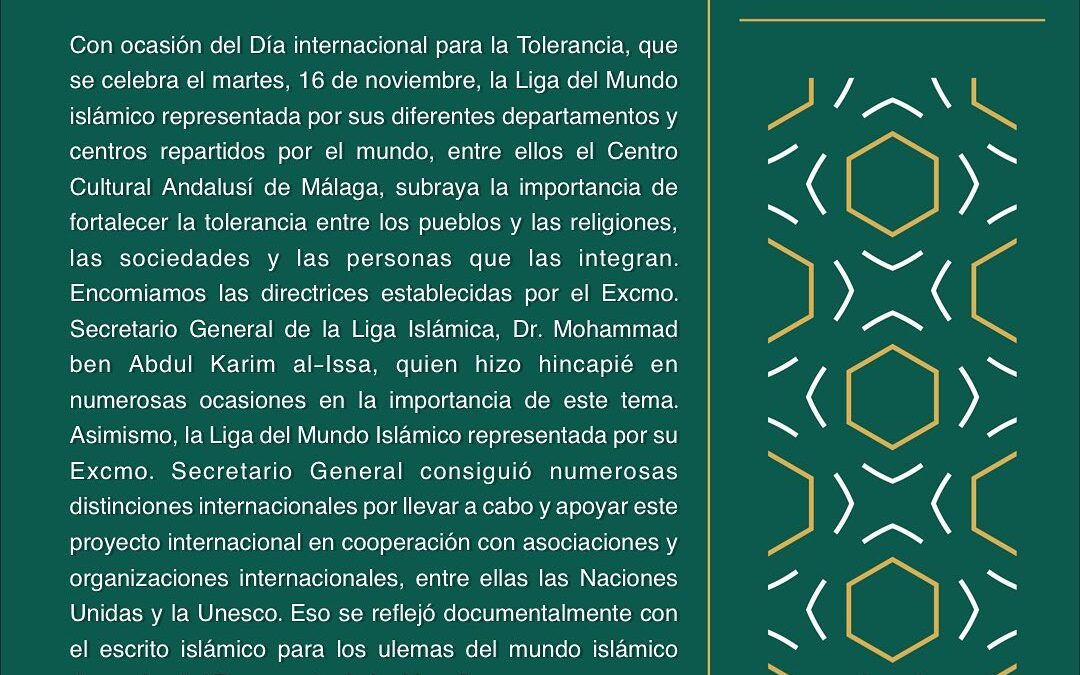 Día internacional para la Tolerancia