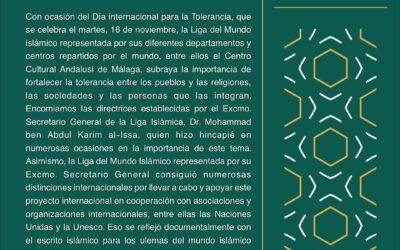 Día internacional para la Tolerancia