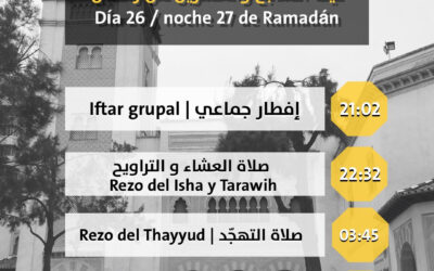 Horarios para la noche 27 de ramadán 2022