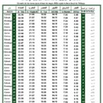 Horario de oración | Mayo 2026