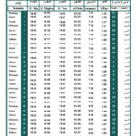Horario de oración | Noviembre 2026